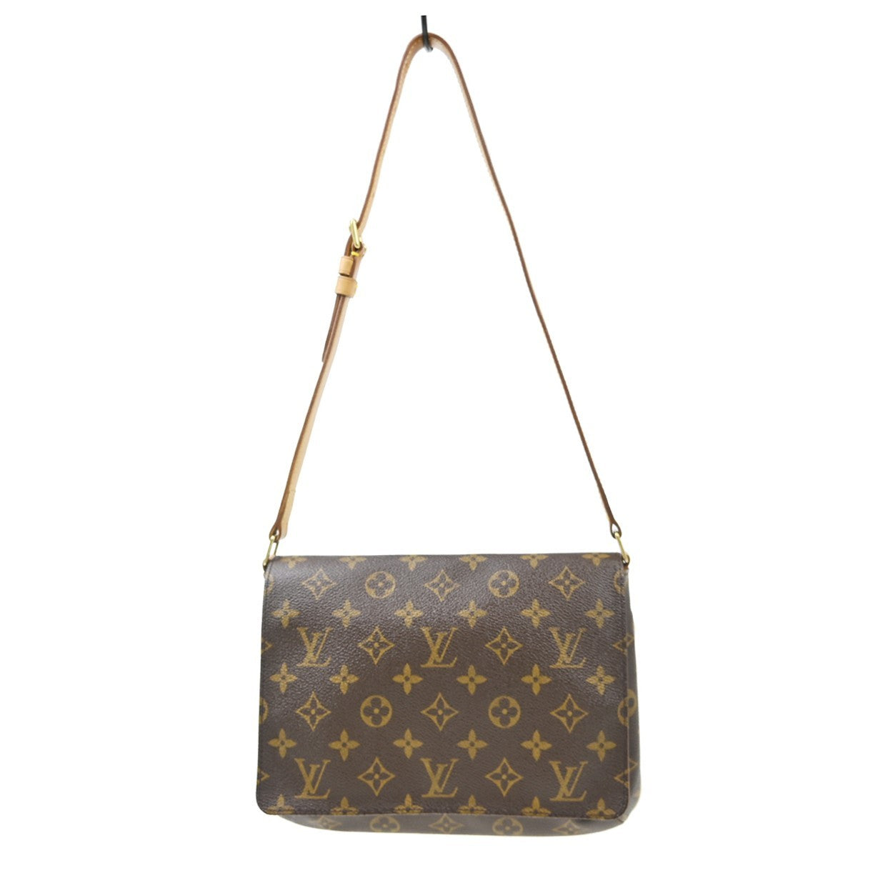 Louis Vuitton Musette Tango Monogram Canvas, Brown, Canvas, Shoulder Bag