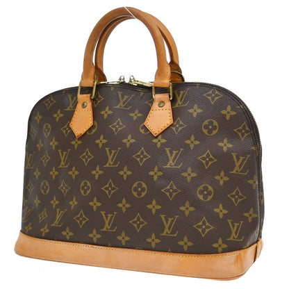 Louis Vuitton Alma Monogram, Brown, Canvas, Handbag