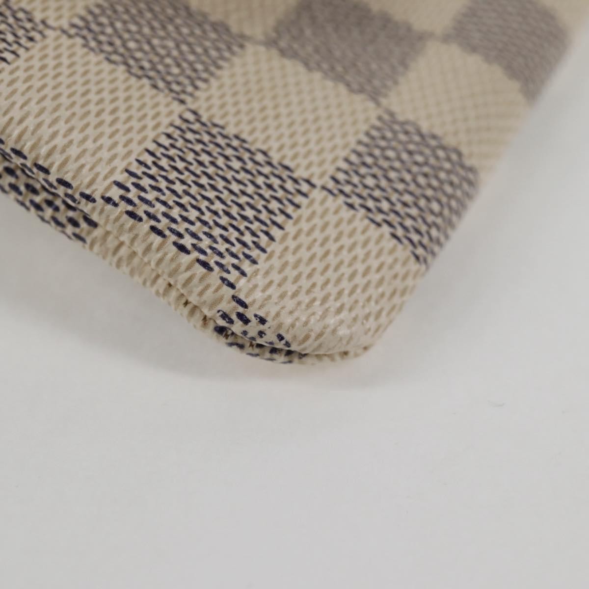 Louis Vuitton Pochette clés NM Canvas, White, Canvas, Wallet