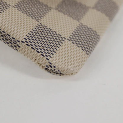 Louis Vuitton Pochette clés NM Canvas, White, Canvas, Wallet
