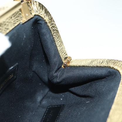 Balenciaga Cloud Clutch Leather, Gold, Leather, Clutch