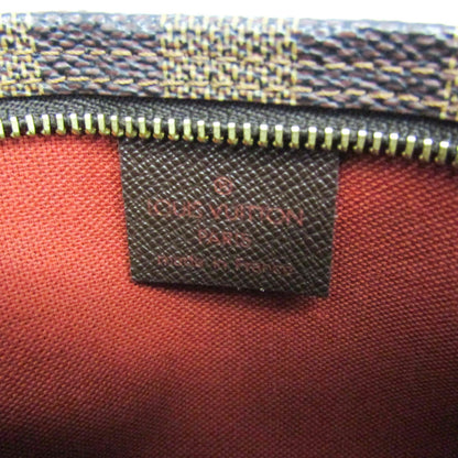 Louis Vuitton Trousse Make Up Damier, Brown, Canvas, Clutch