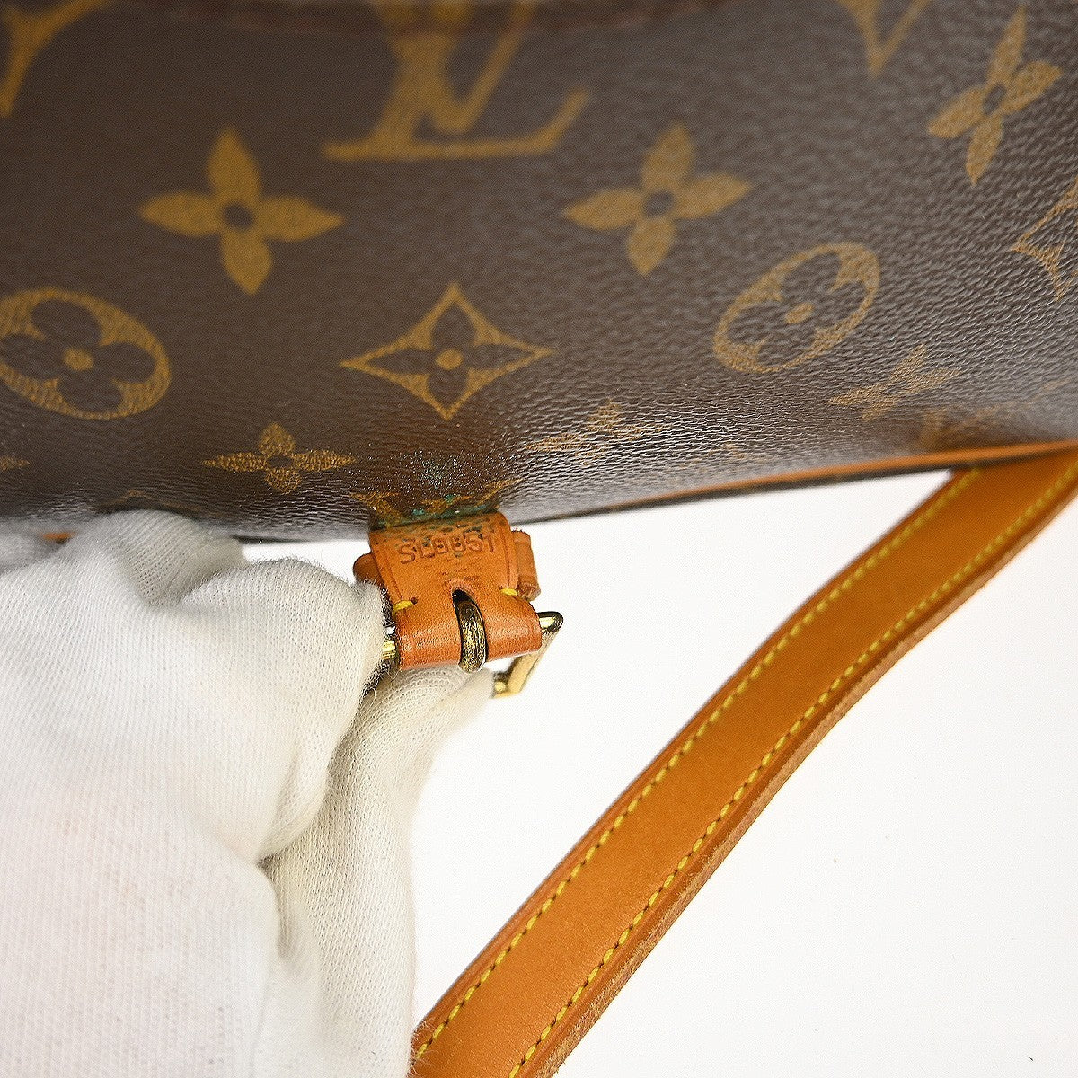 Louis Vuitton Sologne Monogram Canvas, Brown, Canvas, Handbag