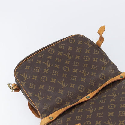 Louis Vuitton Saumur Monogram Canvas, Brown, Canvas, Shoulder Bag