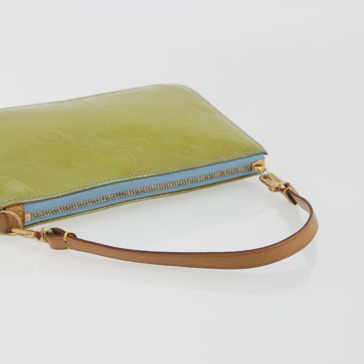Louis Vuitton Lexington Pochette Monogram Vernis, Green, Patent Leather, Clutch