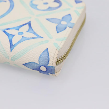 Louis Vuitton Zippy By The Pool Monogram Tile Canvas, Blue, Canvas, Wallet