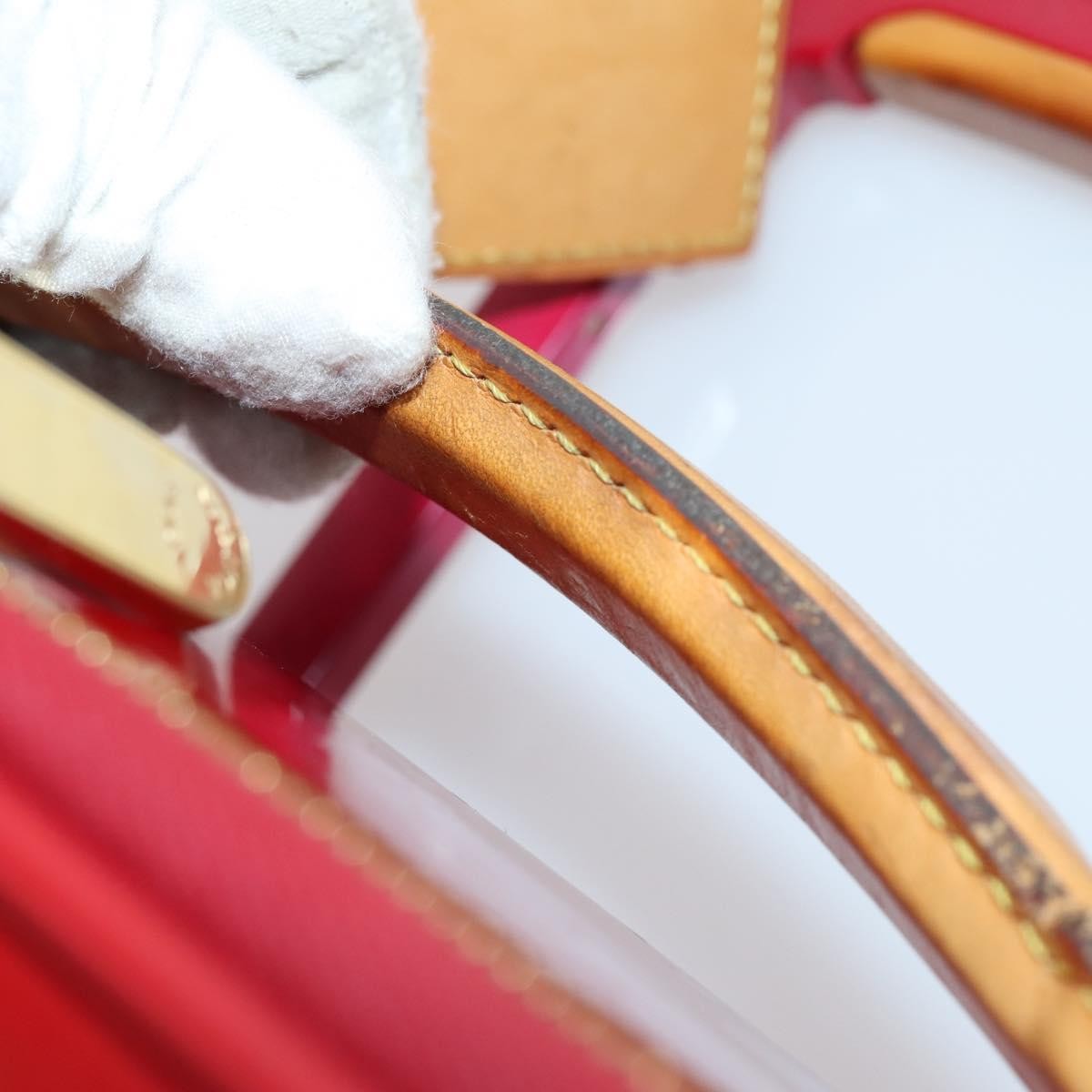 Louis Vuitton Pegase Luggage Monogram Vernis, Red, Patent Leather, Travel Bag