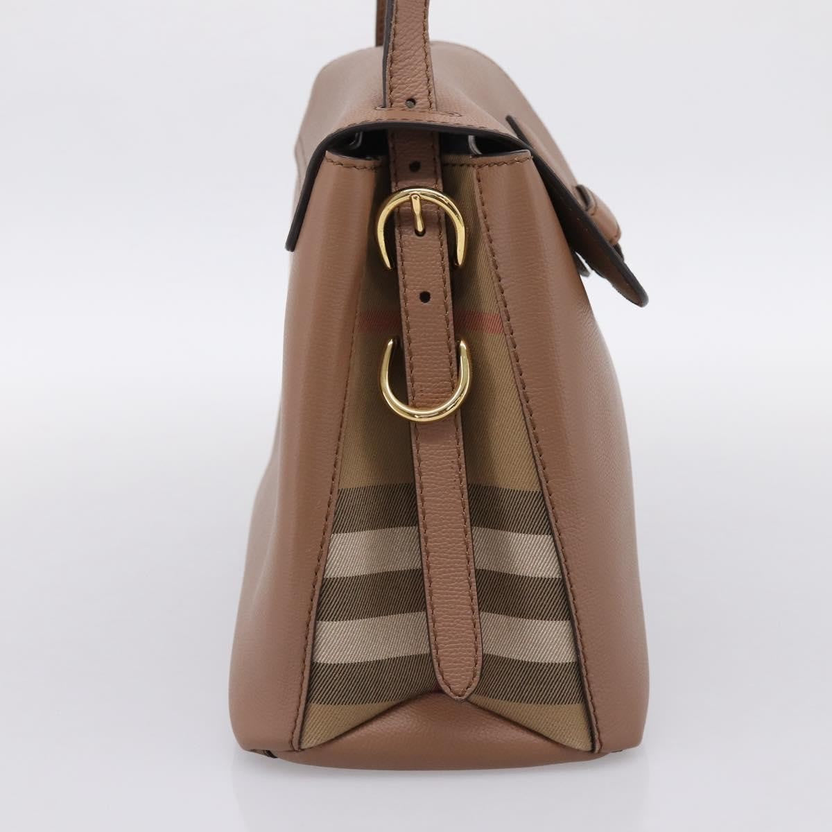 Burberry Camberley Top Handle Leather, Brown, Leather, Shoulder Bag