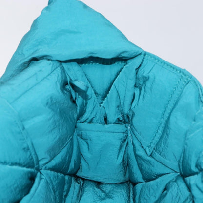 Bottega Veneta Padded Tech Cassette Intrecciato Nylon, Turquoise, Nylon, Crossbody Bag