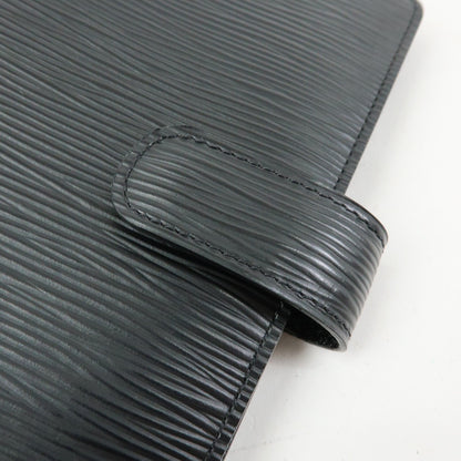 Louis Vuitton Ring Agenda Cover Epi Leather, Black, Leather, Briefcase