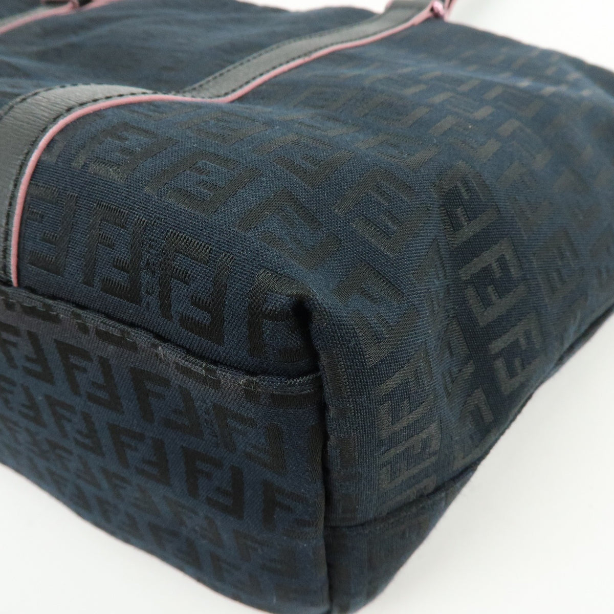 Fendi Superstar Zucchino Canvas, Black, Canvas, Tote Bag