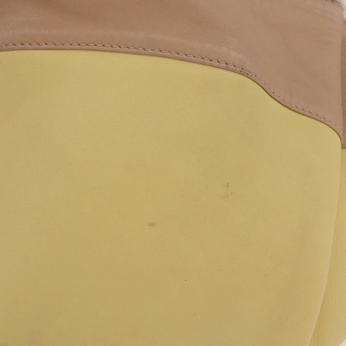 Loewe Anagram Logo Nappa Aire Hand Leather, Yellow, Leather, Handbag