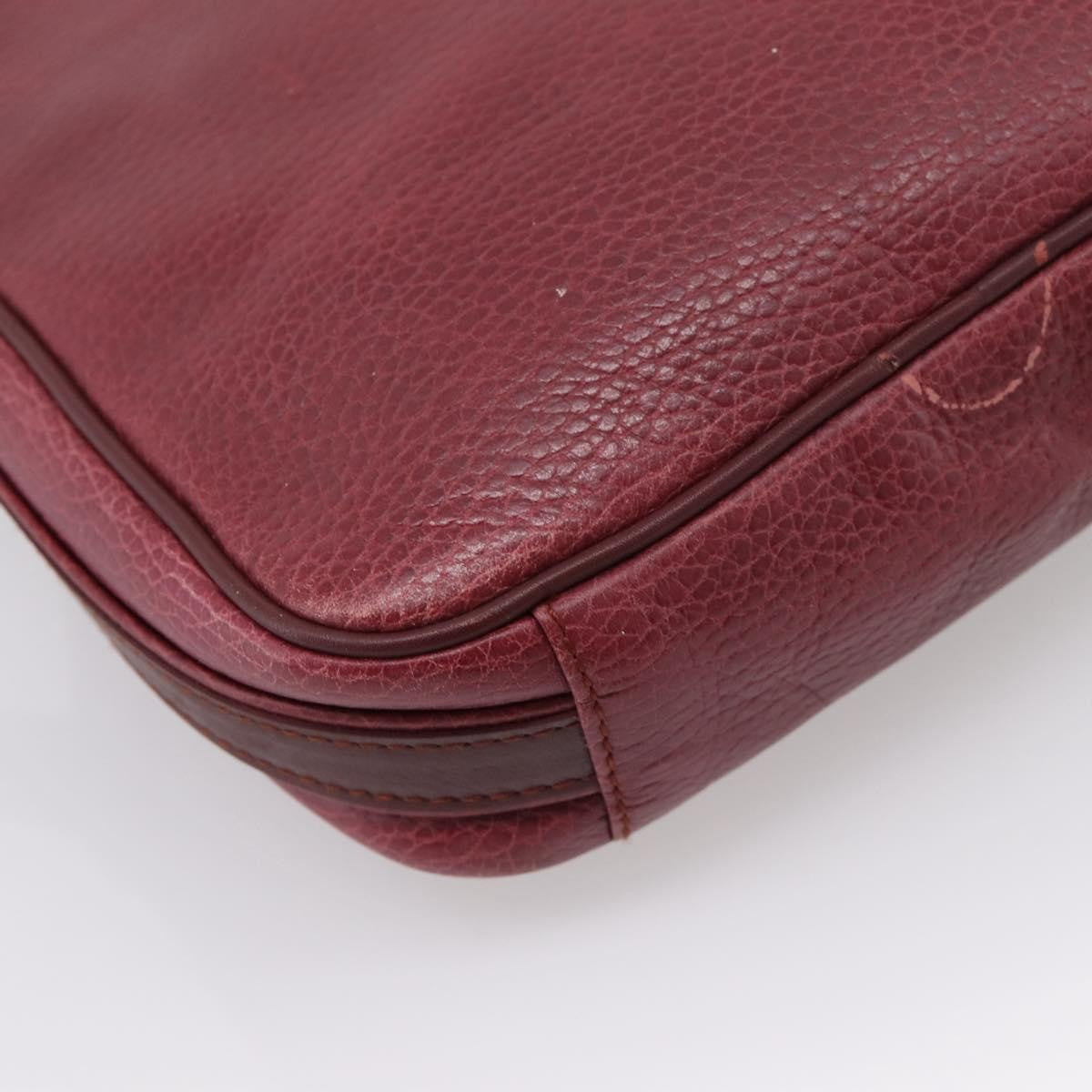 Cartier Tasseled Must de Cartier Leather, Burgundy, Leather, Shoulder Bag