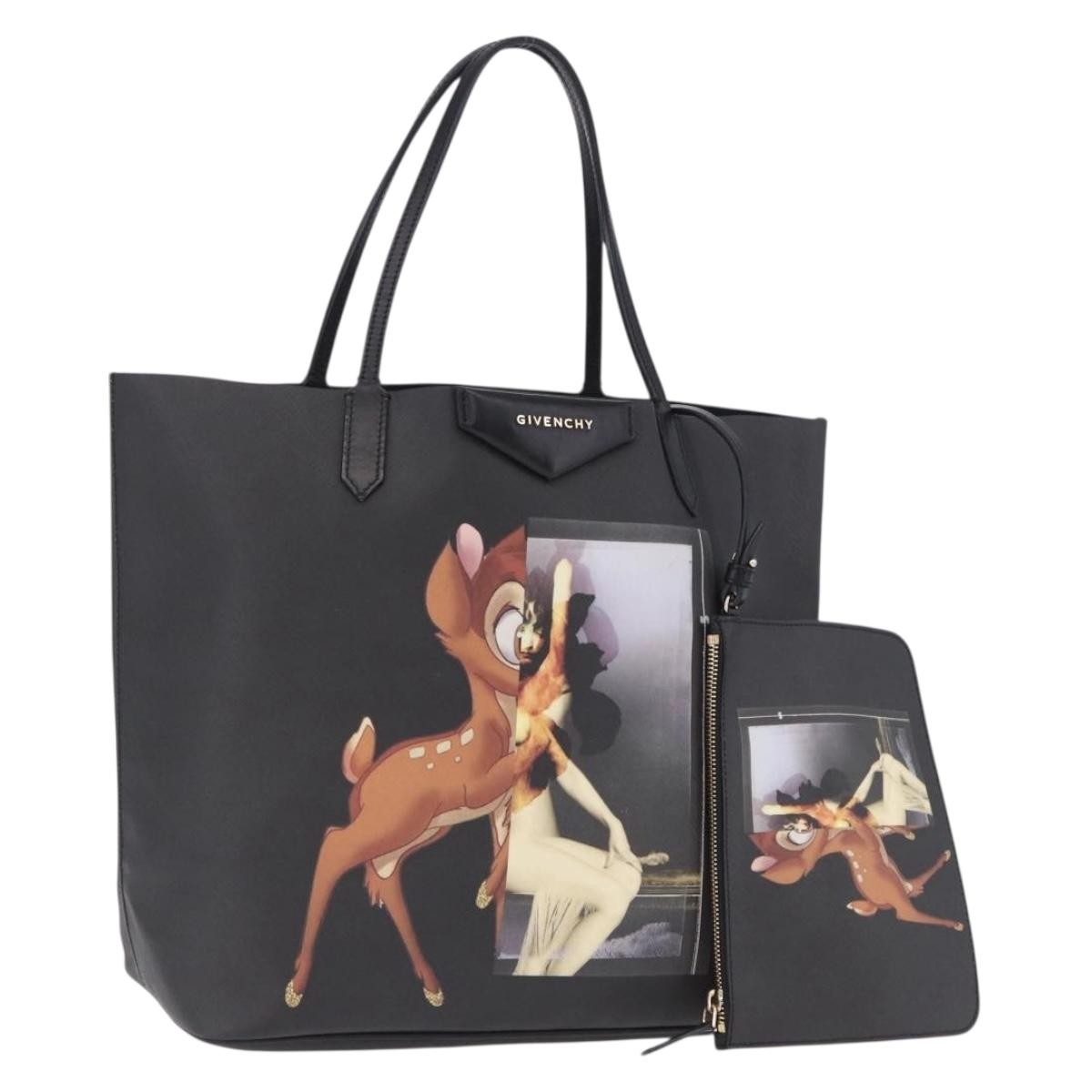 Givenchy Vintage Leather, Black, PVC, Tote Bag