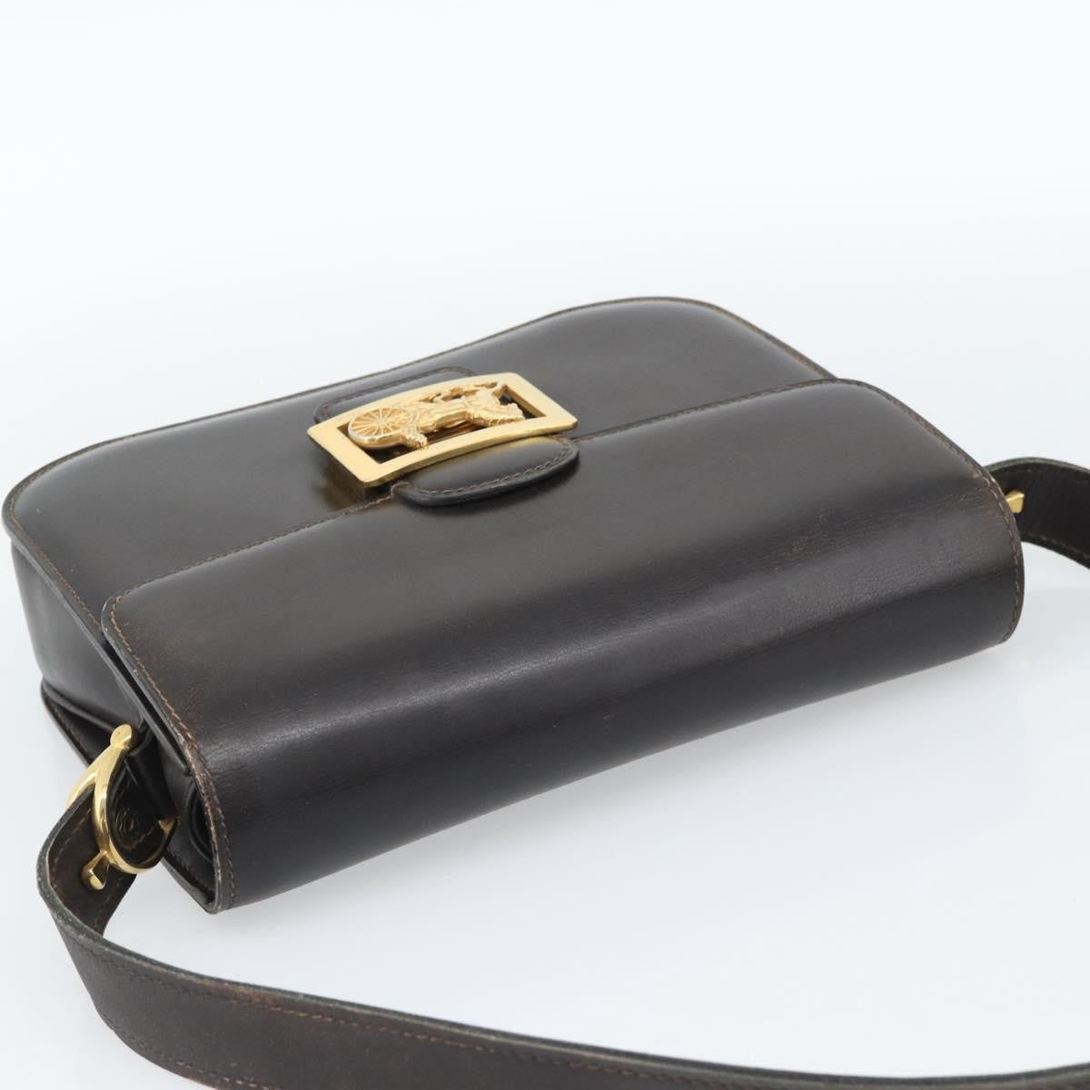 Celine Horse Carriage Leather, Brown, Leather, Shoulder Bag