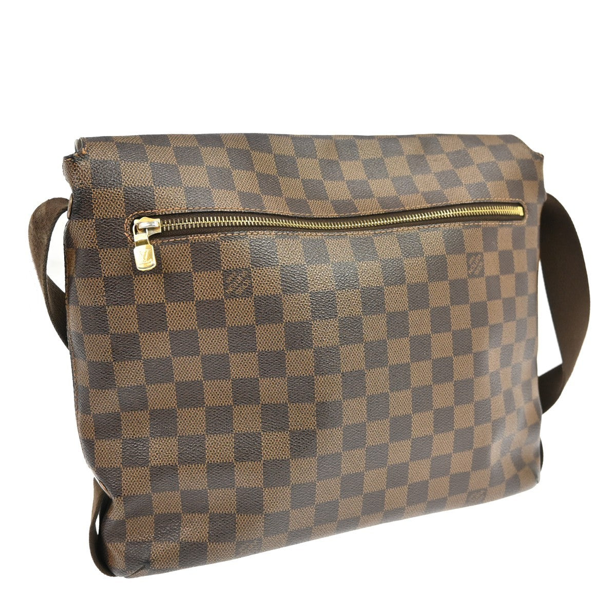 Louis Vuitton Brooklyn Damier, Brown, Canvas, Handbag