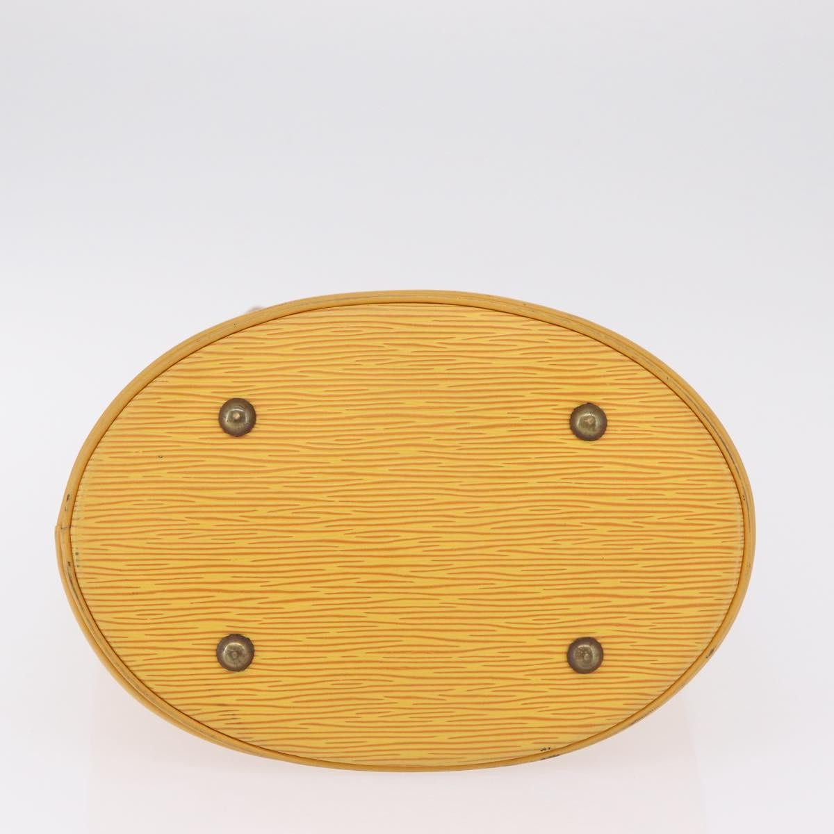 Louis Vuitton Petit Bucket Epi Leather, Yellow, Leather, Handbag