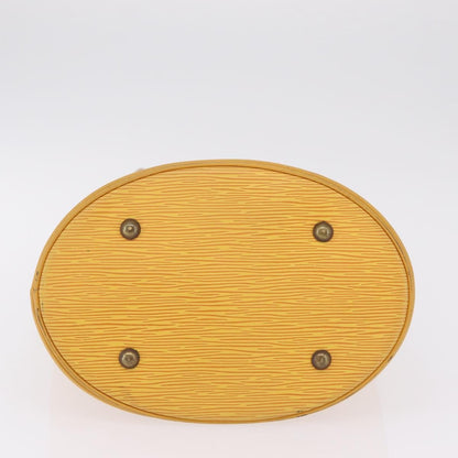 Louis Vuitton Petit Bucket Epi Leather, Yellow, Leather, Handbag