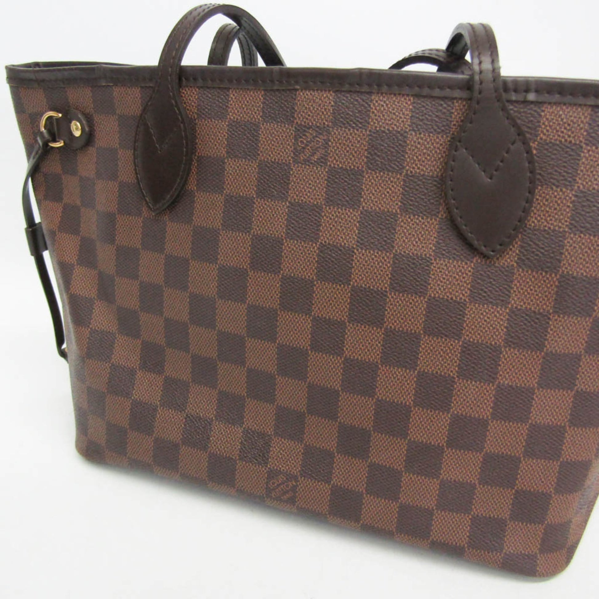 Louis Vuitton Neverfull Damier, Brown, Canvas, Tote Bag
