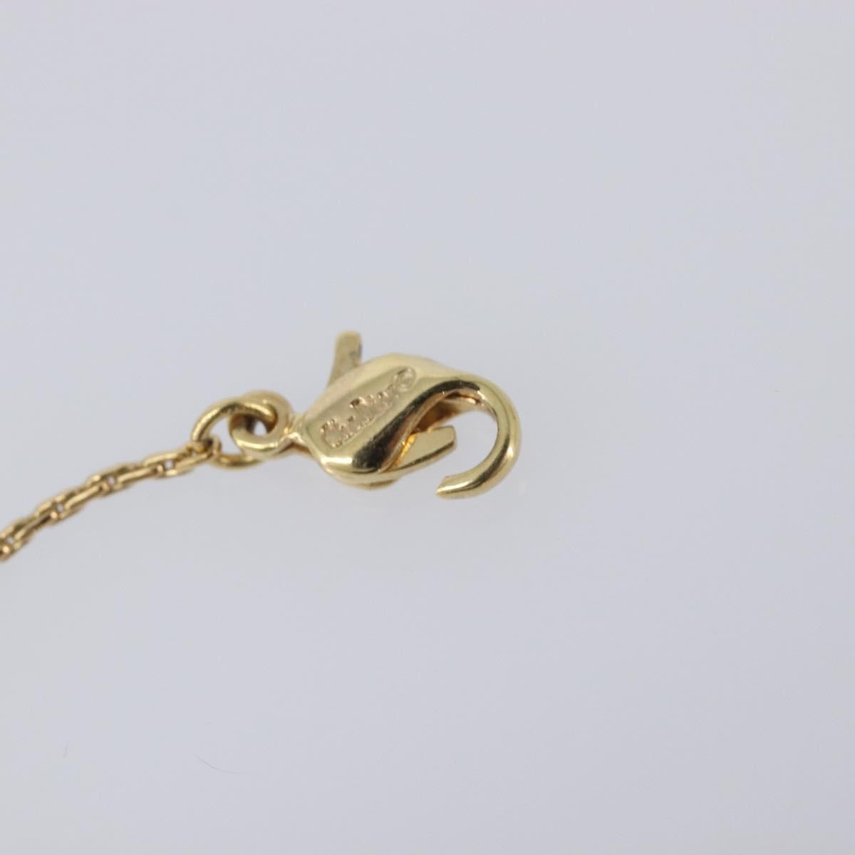 Christian Dior CD Pendant Metal, Gold, Metal, Necklace
