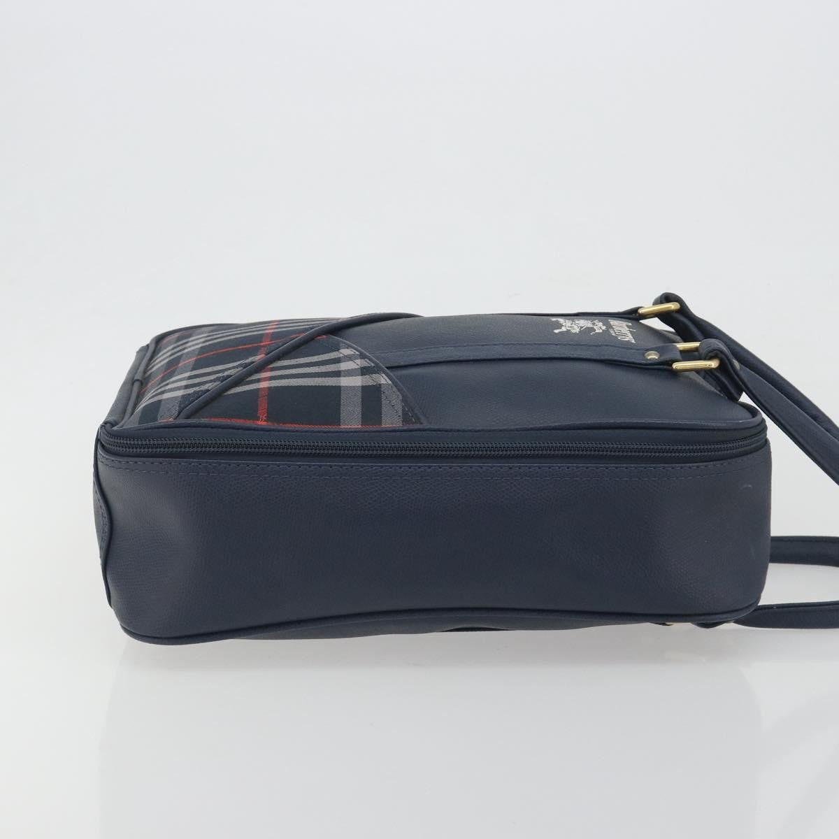 Burberry Nova Check Nova Check Canvas and leather, Navy, Leather, Handbag