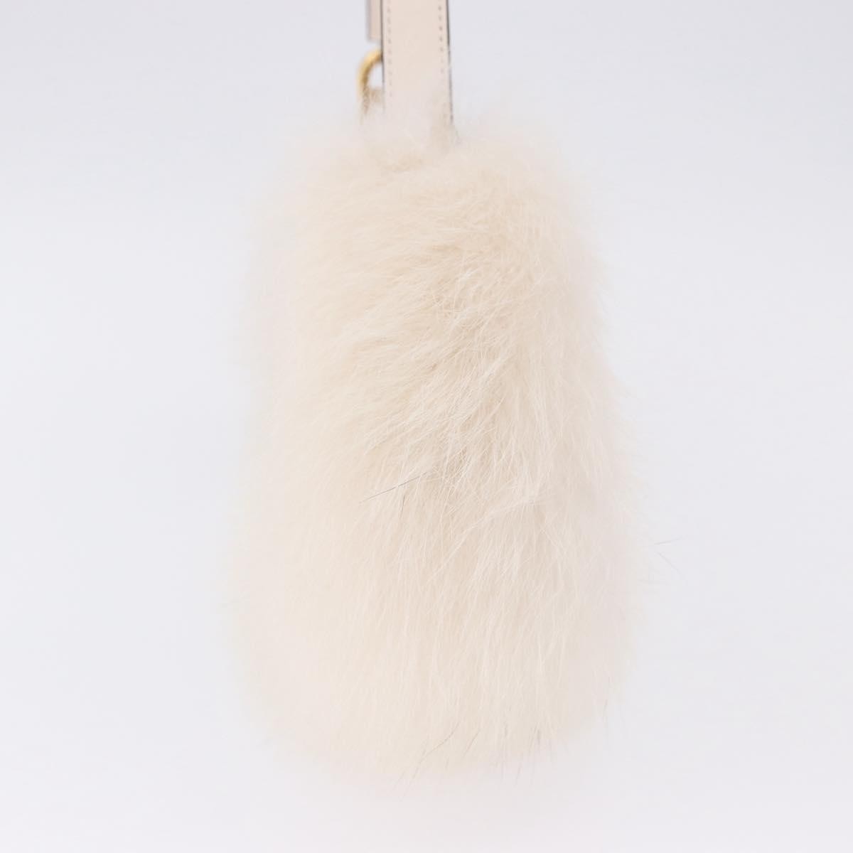 Fendi O'Lock Swing Leather with Fur, White, Leather, Shoulder Bag