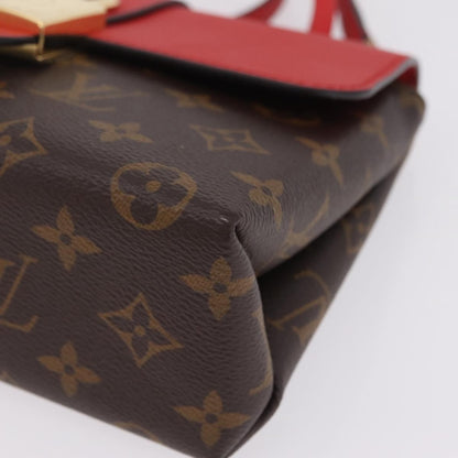 Louis Vuitton Locky Monogram Canvas with Leather, Red, Canvas, Handbag