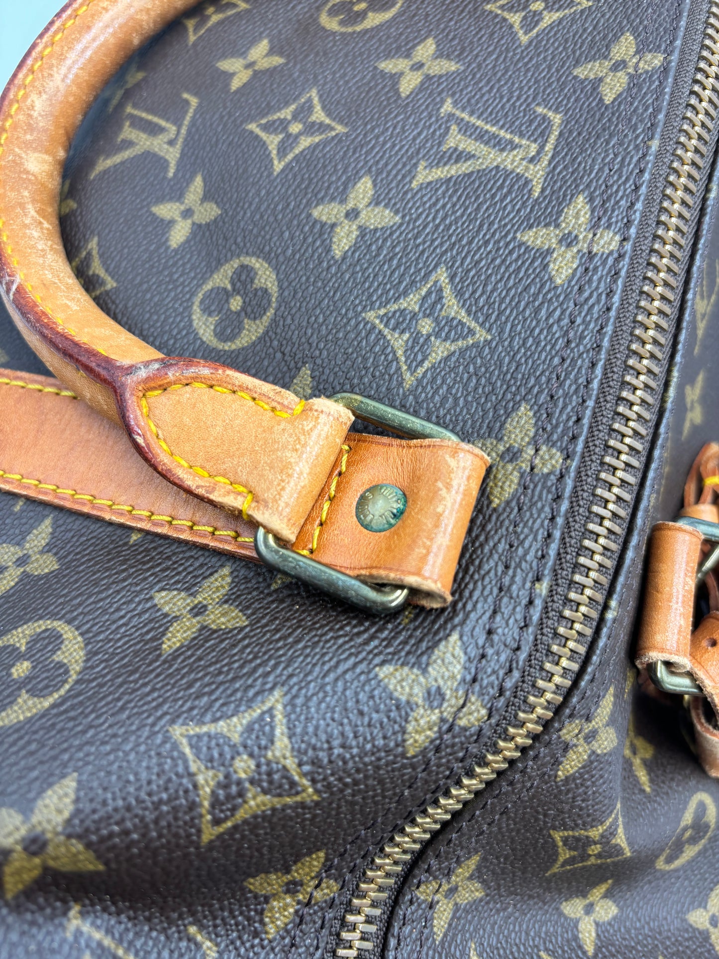 Louis Vuitton Keepall Monogram Canvas, Brown, Canvas, Travel Bag