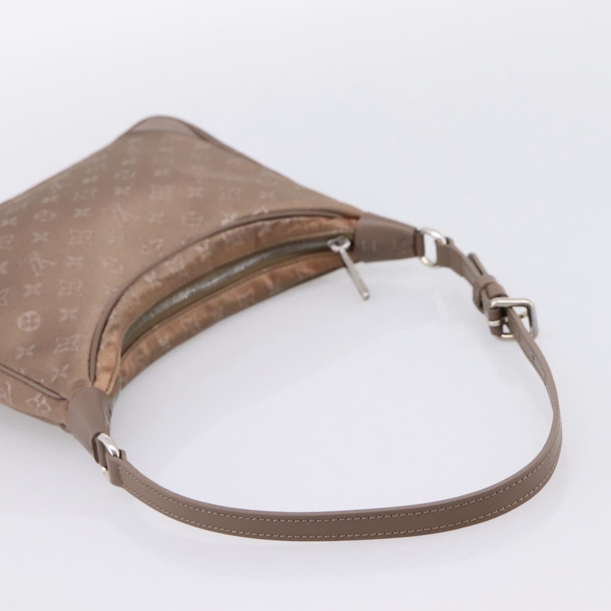 Louis Vuitton Boulogne Monogram Satin, Beige, Canvas, Handbag
