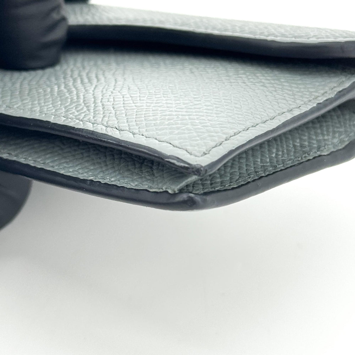 Christian Dior Saddle Lotus Leather, Gray, Leather, Wallet