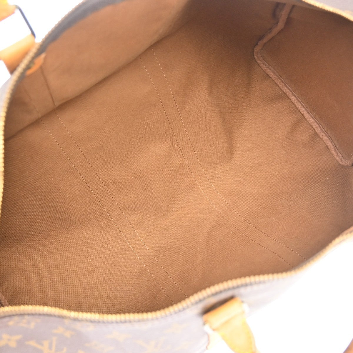 Louis Vuitton Keepall Monogram Canvas, Brown, Canvas, Travel Bag