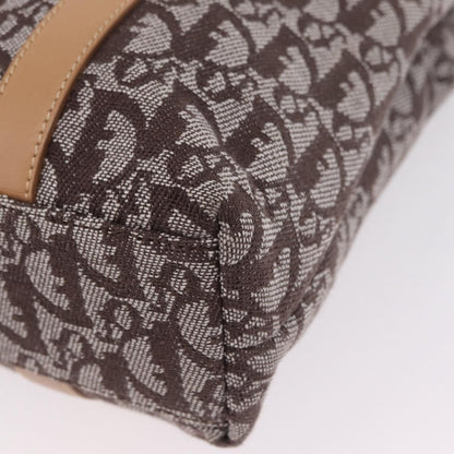 Christian Dior Vintage Open Diorissimo Canvas, Brown, Canvas, Tote Bag