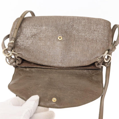 Chloe Lily Canvas, Silver, Canvas, Handbag