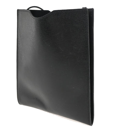 Hermes Onimaitou Pochette Box Calf, Black, Leather, Clutch