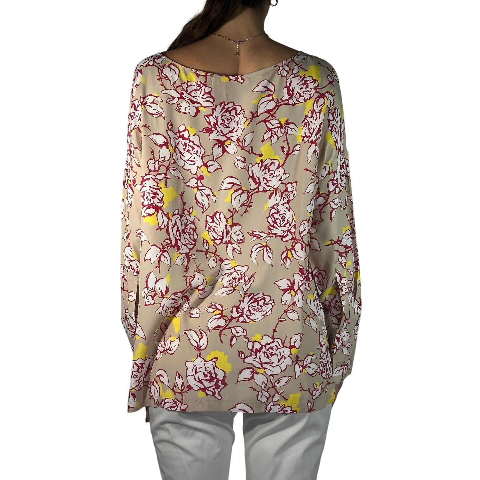 Liviana Conti Floral Silk Blouse