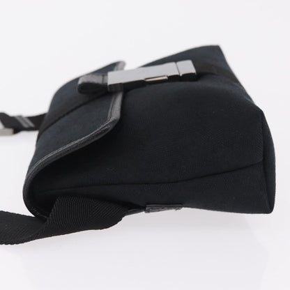 Gucci Buckle Waist GG Canvas, Black, Canvas, Handbag