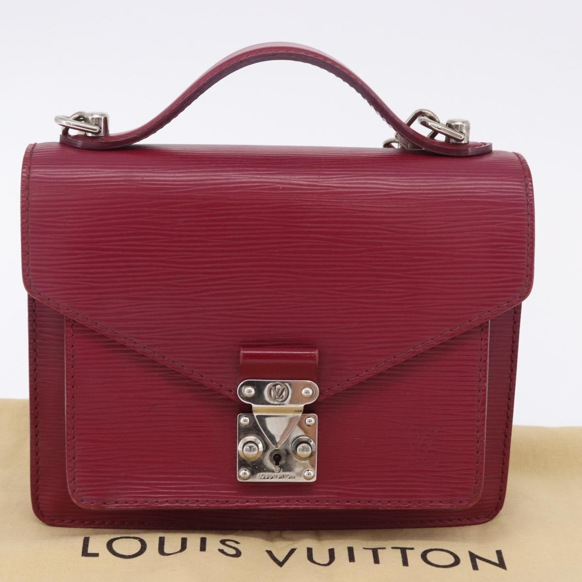 Louis Vuitton Monceau Epi Leather, Pink, Leather, Handbag