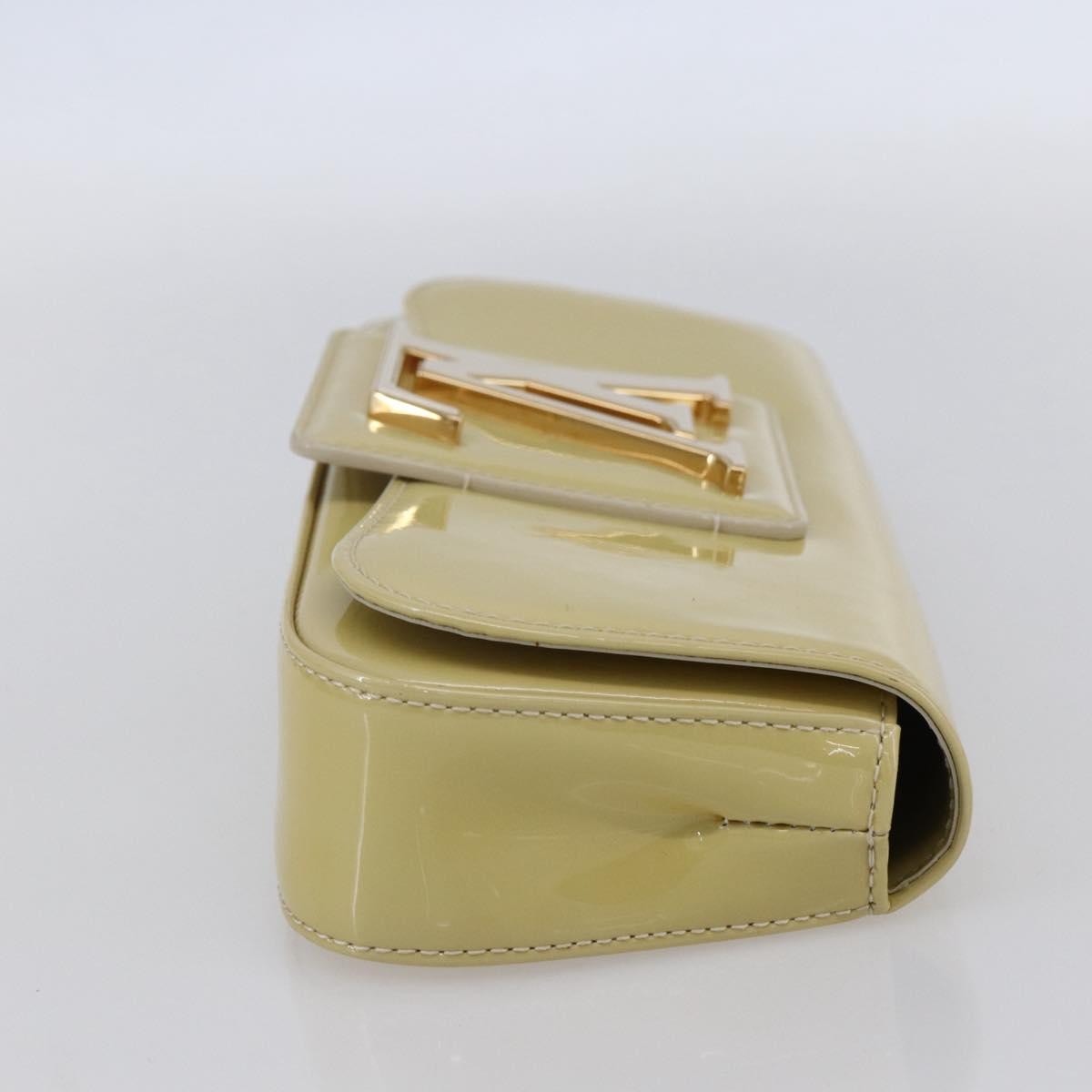 Louis Vuitton Sobe Clutch Patent, Beige, Patent Leather, Clutch