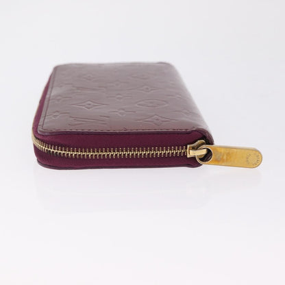 Louis Vuitton Zippy Monogram Vernis, Purple, Patent Leather, Wallet