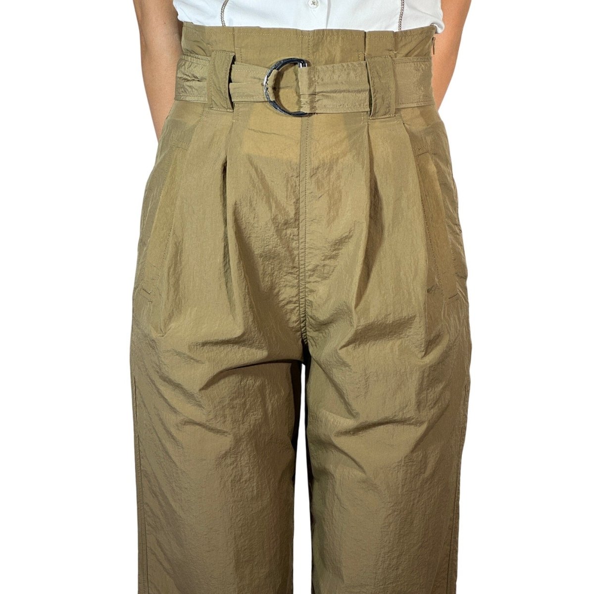 Ganni High Waisted Paperbag Trousers - Brandsamsara