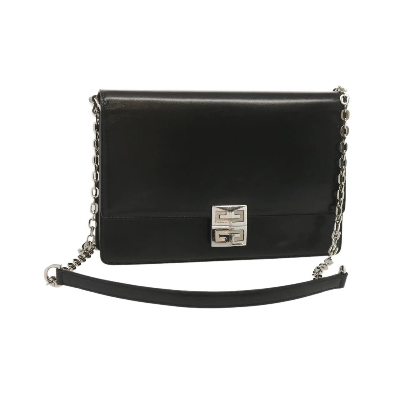 Givenchy 4G Shoulder Bag Leather, Black, Leather, Shoulder Bag