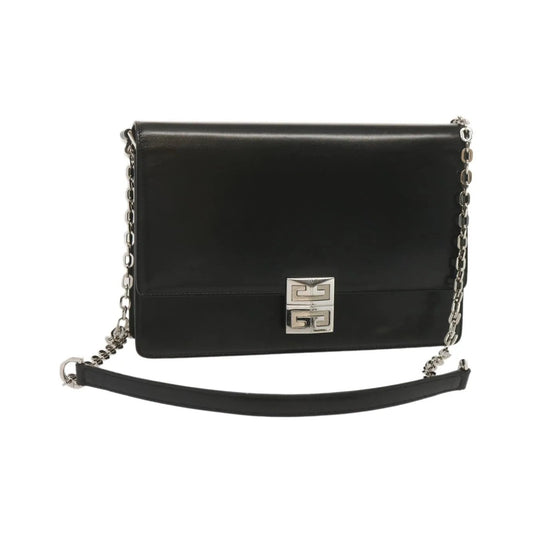 Givenchy 4G Shoulder Bag Leather, Black, Leather, Shoulder Bag