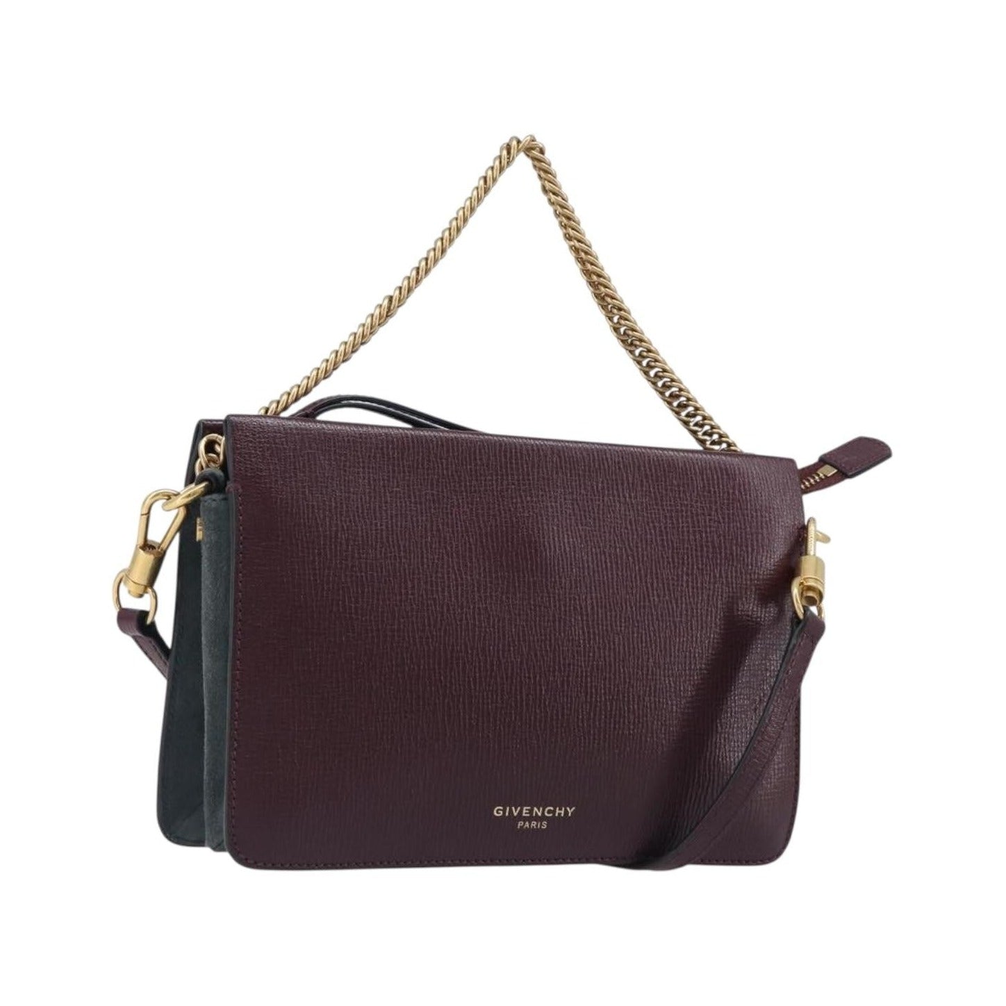 Givenchy Cross 3 Leather, Burgundy, Leather, Crossbody Bag