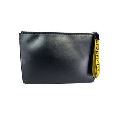 GIVENCHY Ticker Leather Pouch Clutch - Brandsamsara