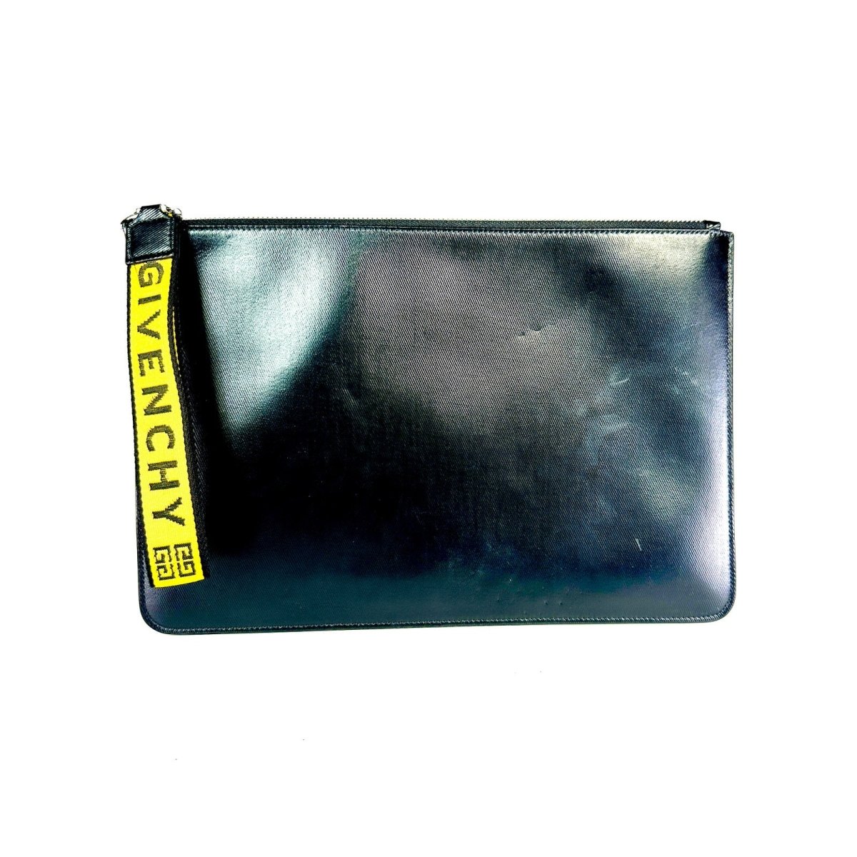 GIVENCHY Ticker Leather Pouch Clutch - Brandsamsara
