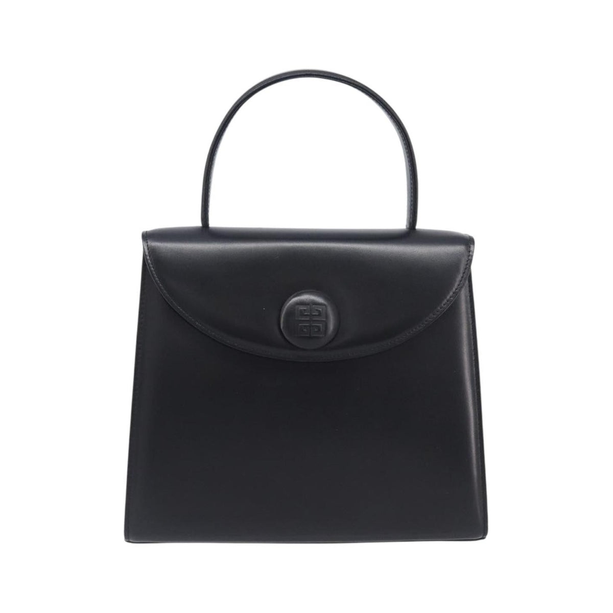 Givenchy Twist lock top handle Leather, Black, Leather, Handbag