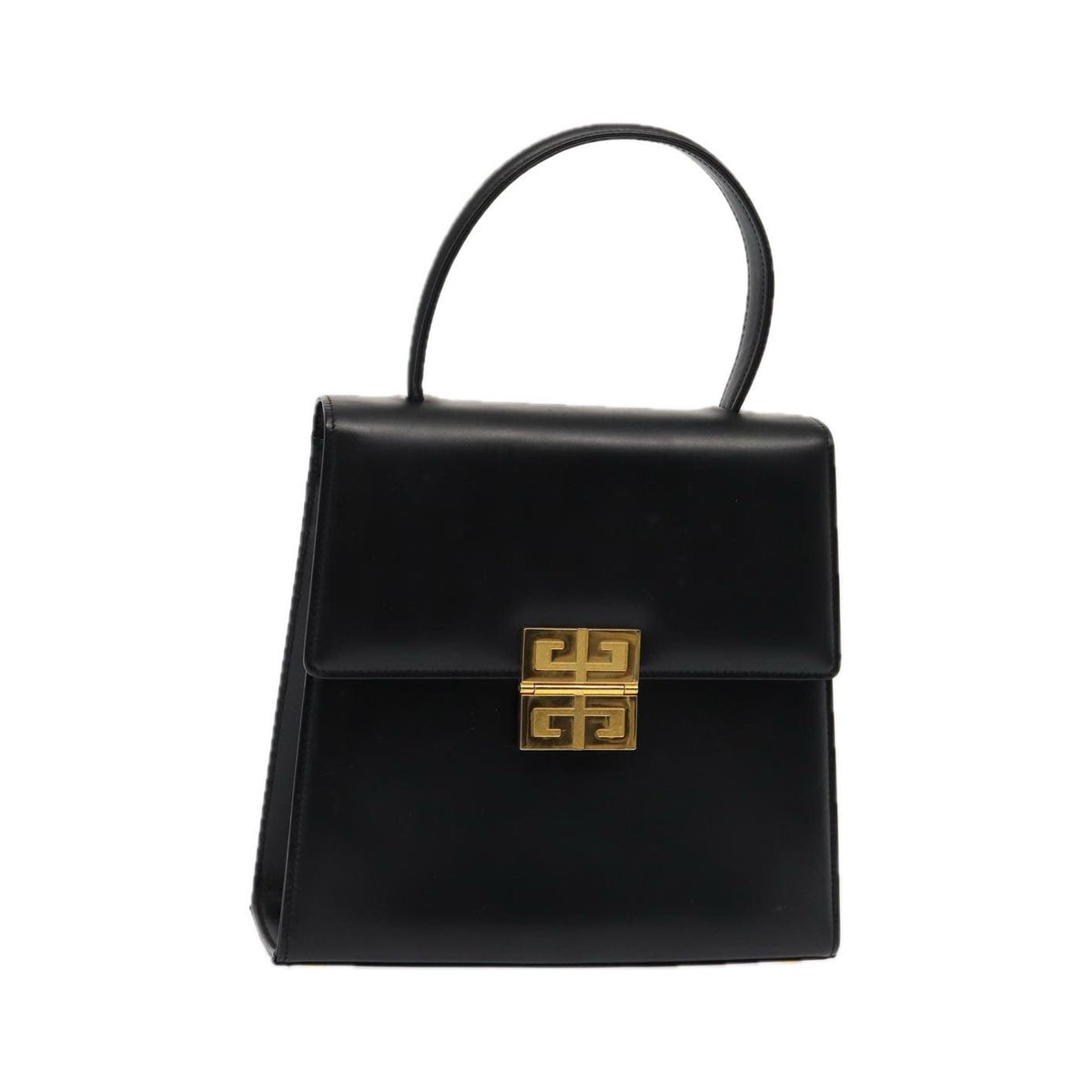 Givenchy Vintage 4G Leather, Black, Leather, Handbag