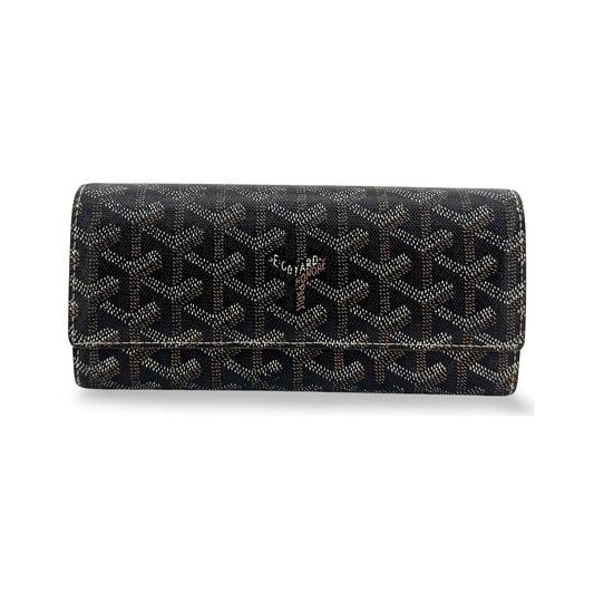 Goyard Richelieu Coated Canvas, Black, Canvas, Wallet