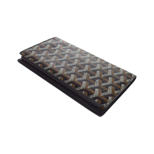Goyard Saint Roch Coated Canvas, Brown, Canvas, Wallet