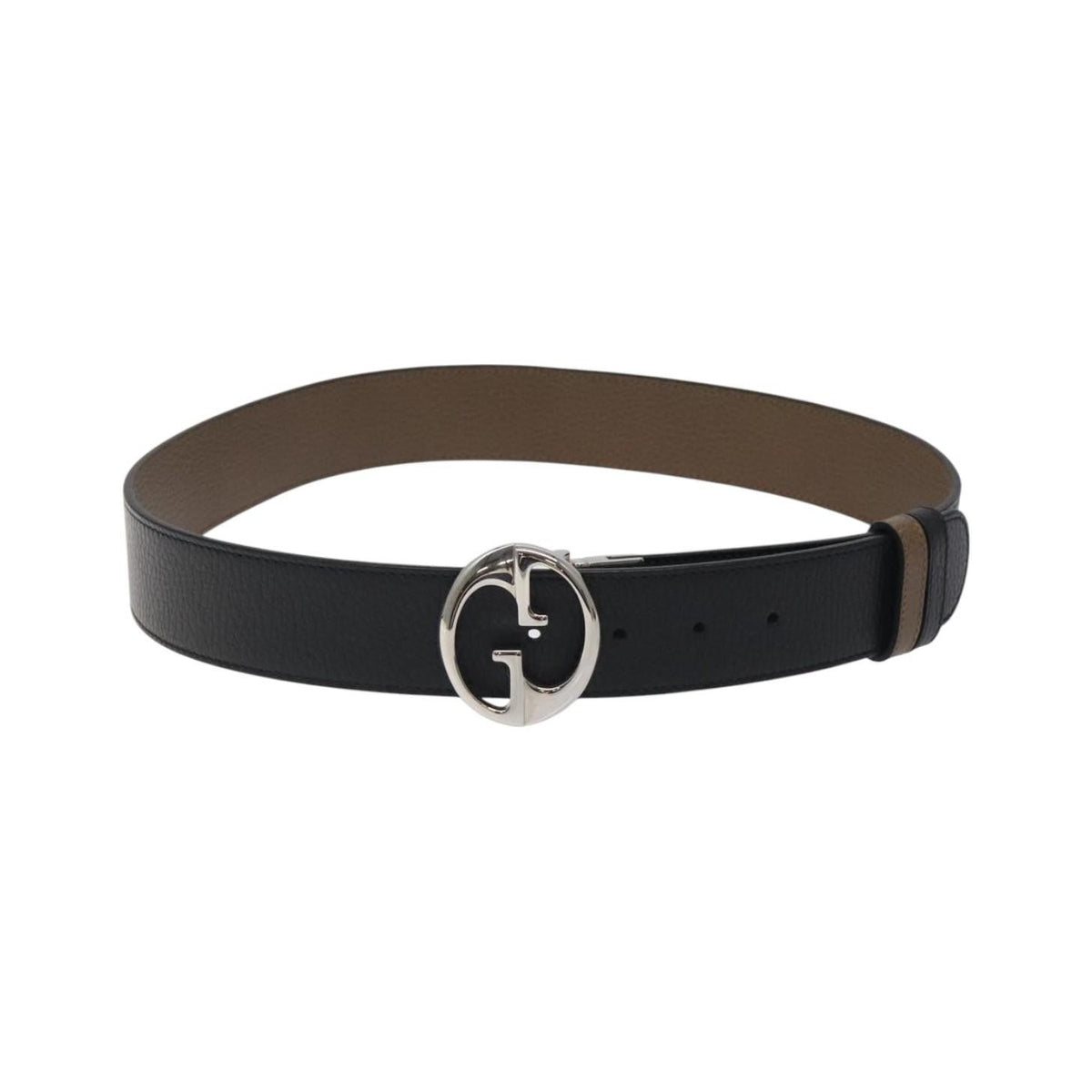 Gucci 1973 Reversible Belt (Outlet) Leather, Black, Leather, Belt